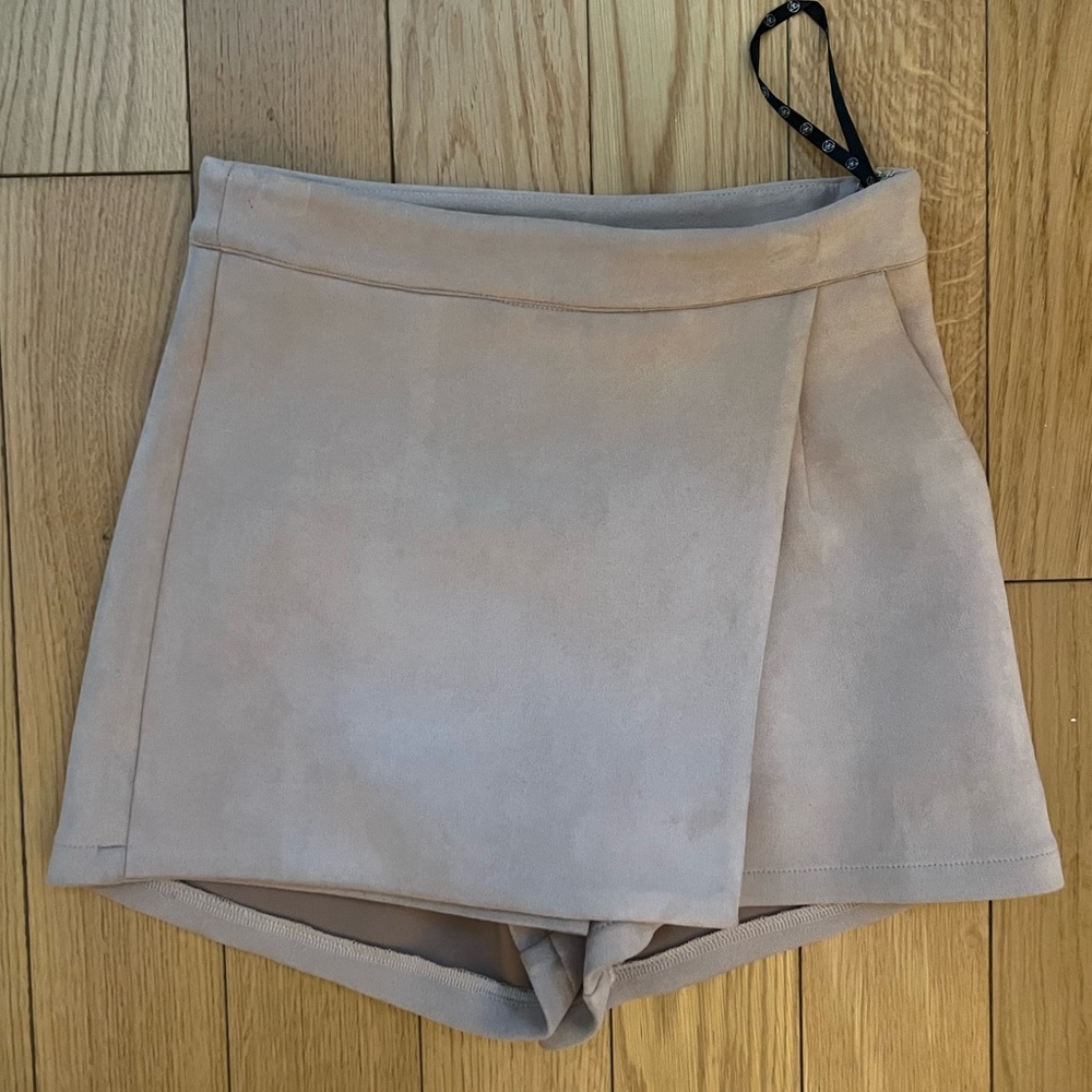 Suede skort